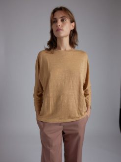 Rue Blanche T-Shirts | T-Shirt 3/4 Lino 24E Havane