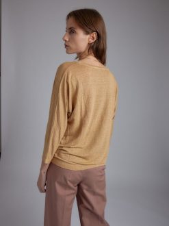 Rue Blanche T-Shirts | T-Shirt 3/4 Lino 24E Havane