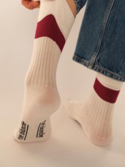 Rue Blanche Chaussettes | Chausse Bicol 24P Blanc