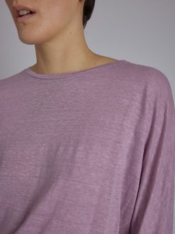 Rue Blanche T-Shirts | T-Shirt 3/4 Lino 24E Lilas