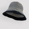 Rue Blanche Chapeaux | Chapeau Cloche Raye Marine-Grevi