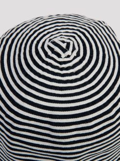 Rue Blanche Chapeaux | Chapeau Cloche Raye Marine-Grevi