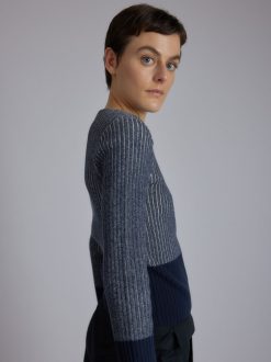 Rue Blanche Tricots | Pull Ribs Marin 24P Marine