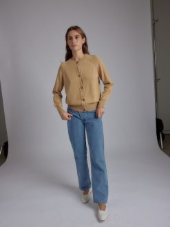 Rue Blanche Tricots | Cardigan Fresh Cardi 24E Camel