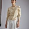 Rue Blanche Tricots | Cardigan Sky Cardi 24E Ecru
