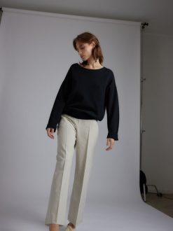 Rue Blanche Tricots | Pull Ecochain Ml 24E Noir