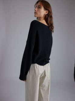Rue Blanche Tricots | Pull Ecochain Ml 24E Noir