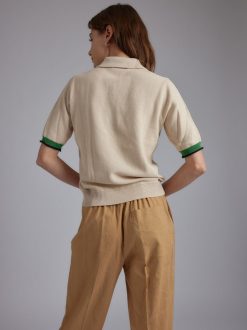 Rue Blanche Tricots | Abeilles Polo 24P Rosee