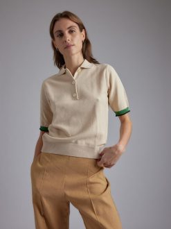 Rue Blanche Tricots | Abeilles Polo 24P Rosee