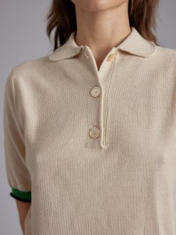 Rue Blanche Tricots | Abeilles Polo 24P Rosee