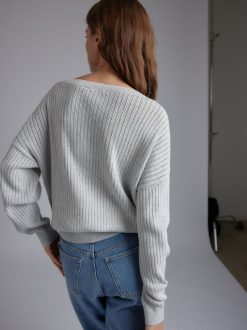 Rue Blanche Tricots | Pointele Sweat 24P Gris Mel