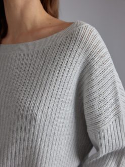 Rue Blanche Tricots | Pointele Sweat 24P Gris Mel