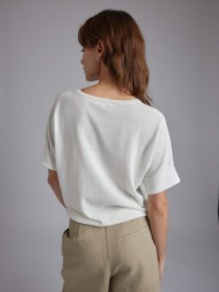 Rue Blanche Tricots | Dandel Mc Top 24E Blanc