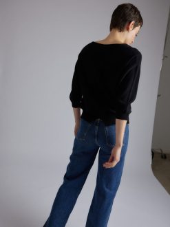 Rue Blanche Tricots | Abeilles 3/4 Top 24P Noir