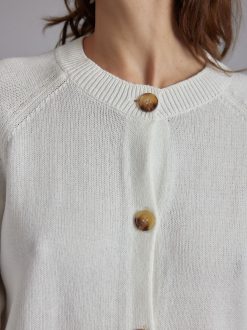 Rue Blanche Tricots | Cardigan Fresh Cardi 24E Blanc