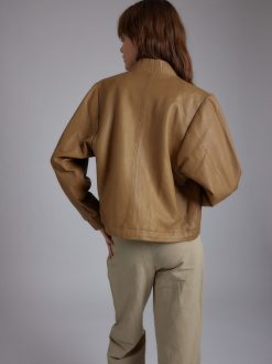 Rue Blanche Manteaux Et Vestes | Veste Cuir 24P Glaise