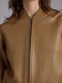 Rue Blanche Manteaux Et Vestes | Veste Cuir 24P Glaise