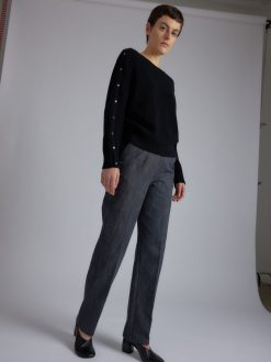 Rue Blanche Tricots | Pull Ribscott 24P Noir