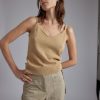 Rue Blanche Hauts Et Chemises | Debardeur Fresh 24E Camel
