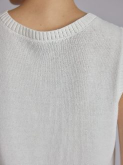 Rue Blanche Tricots | Frais Top 24E Blanc